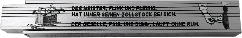 Sammlerzollstock Meister, Geselle